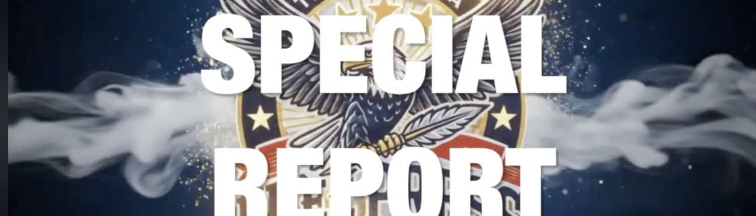 Fostoria News The Fostoria Free Press special report logo with eagle and wings design.